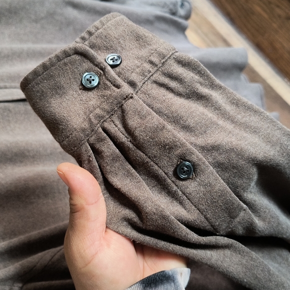 Brooks Brothers Heathered Brown Long Sleeve Button Down Sz XL Mens - Picture 3 of 14